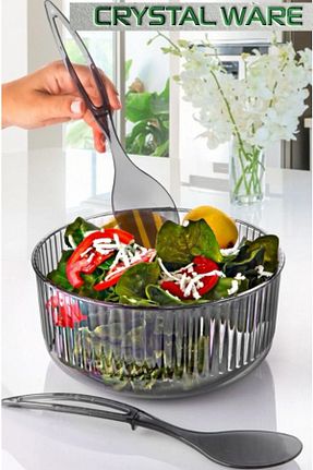 کاسه طوسی کاسه سالاد Crystal Ware - کد 944347726