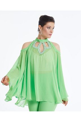 بلوز سبز زنانه ساده Serpil - کد 944348846