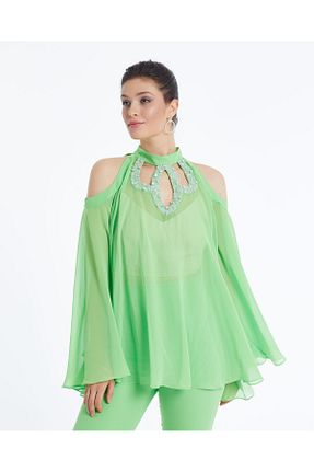 بلوز سبز زنانه ساده Serpil - کد 944348846