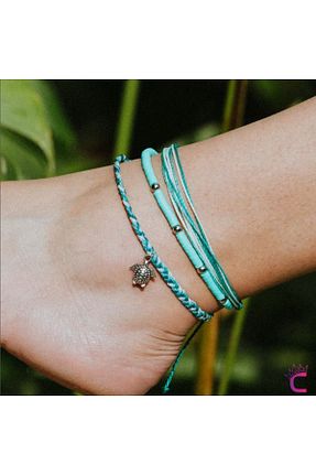 خلخال جواهر رنگی زنانه نخ Cinderella - کد 944438889
