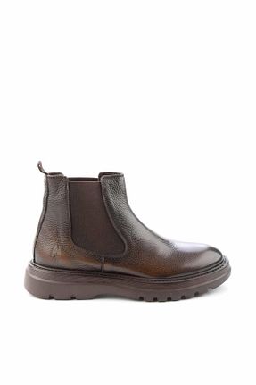 بوت / نیم بوت قهوه ای مردانه چرم خالص Hush Puppies - کد 338553744
