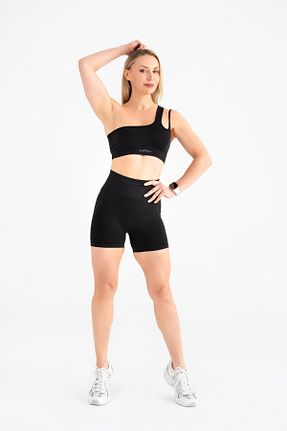 شوارک اسپرت مشکی زنانه فاق بلند GYMXPRO - کد 944571704