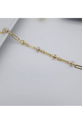 دستبند استیل (فولاد) زرد زنانه استیل (فولاد) HND collection - کد 944489473
