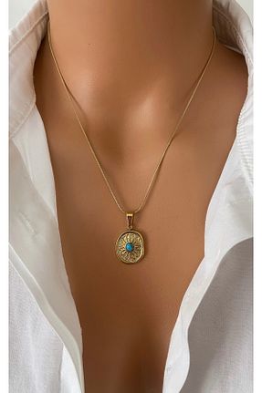 گردنبند استیل ( فولاد ) آبی زنانه استیل (فولاد) TARZ-I TAKI - کد 944627327