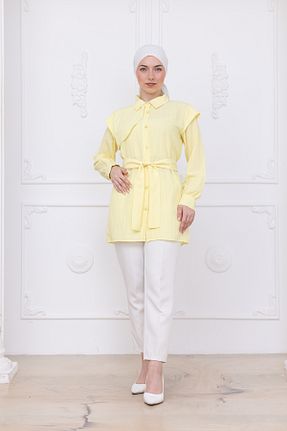 پیراهن حجاب زرد زنانه Relaxed SiSorti Moda - کد 944730936