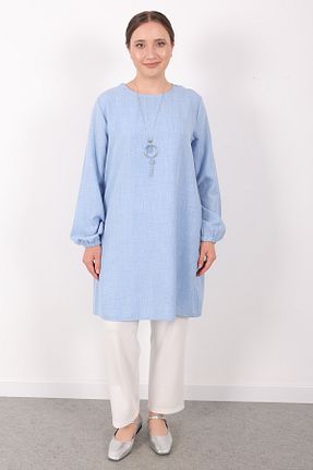 تونیک آبی زنانه بافتنی Linvey - کد 944798312