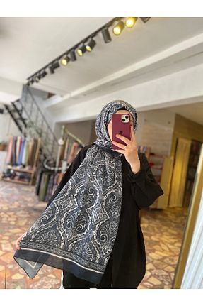 شال مشکی زنانه پنبه ای Neva - کد 944807087