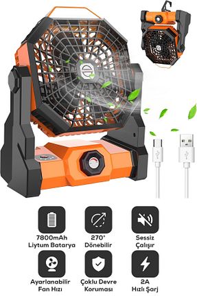 پنکه مشکی Mini Fan DEMPOWER - کد 944814032