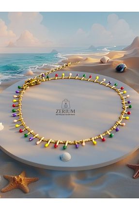 خلخال نقره طوسی زنانه ZERİUM - کد 944849747