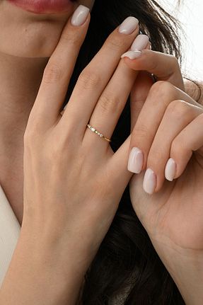 انگشتر نقره طلائی زنانه زیرکن Söğütlü Silver - کد 944877765