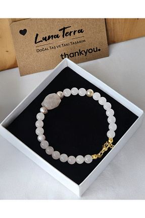 دستبند مروارید بژ Lunaterra - کد 945223680