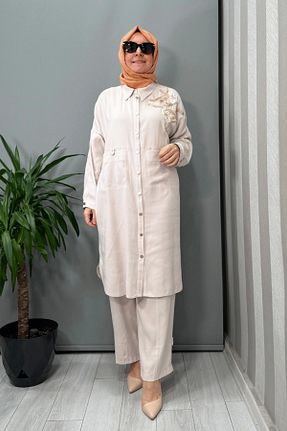 ست بالاتنه و پائین تنه حجاب رنگی زنانه رگولار Ghisa - کد 944965424