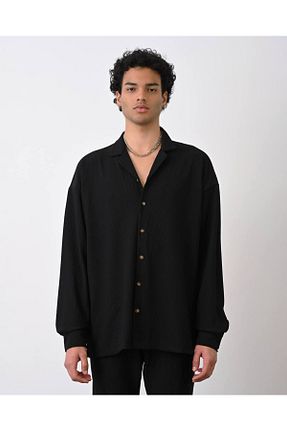 پیراهن مشکی مردانه اورسایز marrakech - کد 944992998