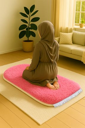 سجاده صورتی پنبه ای Carpetella - کد 945320879