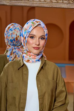 روسری آبی پنبه ای İpekhan - کد 850312010