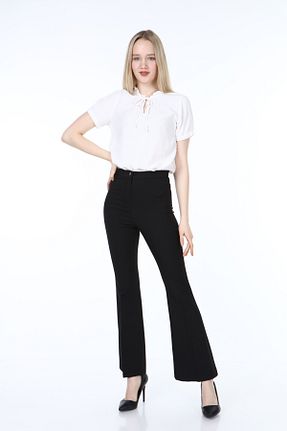 شلوار پارچه ای مشکی زنانه بلند Miss Adore Butik Moda - کد 945209068