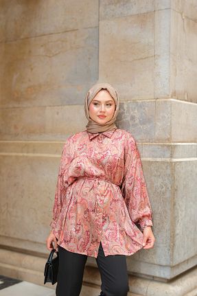 پیراهن حجاب زرشکی زنانه رگولار LOCCO - کد 945269027