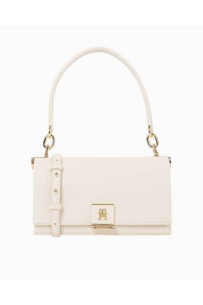 کیف دوشی بژ زنانه چرم مصنوعی Tommy Hilfiger - کد 903759766