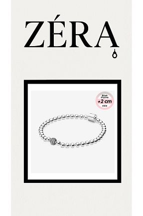 دستبند نقره طوسی زنانه 925 عیار zera - کد 945317061