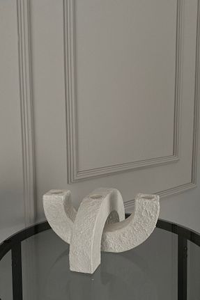 شمعدان و شمع گیر سفید Beton Rosa Atelier - کد 945319202