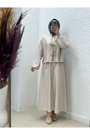 ست بالاتنه و پائین تنه حجاب رنگی زنانه رگولار Mihra - کد 945335893