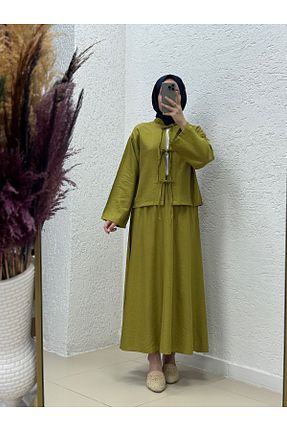 ست بالاتنه و پائین تنه حجاب رنگی زنانه رگولار Mihra - کد 945335821