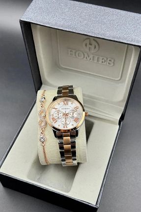 ساعت مچی طلائی زنانه 31-35 میلی متر Homies - کد 346491113