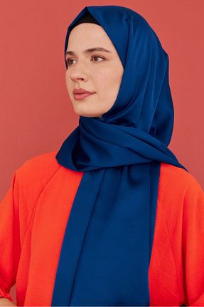 شال آبی زنانه Medine İpeği MİRSOY SCARF - کد 846536800