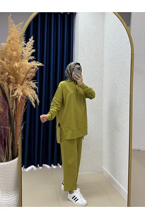 ست بالاتنه و پائین تنه حجاب رنگی زنانه رگولار MİHRA STORE - کد 940993235