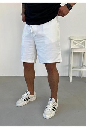 شلوارک و برمودا سفید مردانه رگولار Oliggopol - کد 817843490