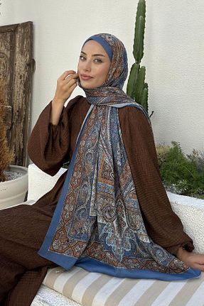 شال آبی زنانه lamelif.com - کد 861894404