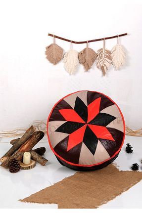 پوف و نیمکت طلائی 60 x 60 Ottoman Pouffe - کد 710423241
