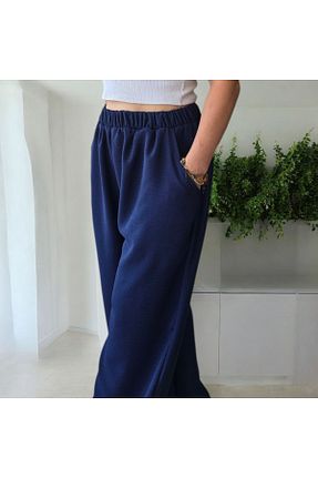 شلوار سرمه ای زنانه بافتنی NRM MODA - کد 942719130