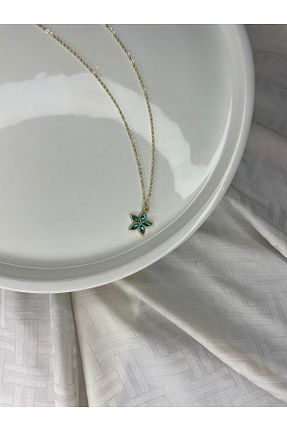 گردنبند استیل ( فولاد ) فیروزه ای زنانه استیل (فولاد) GILVANA - کد 929948786