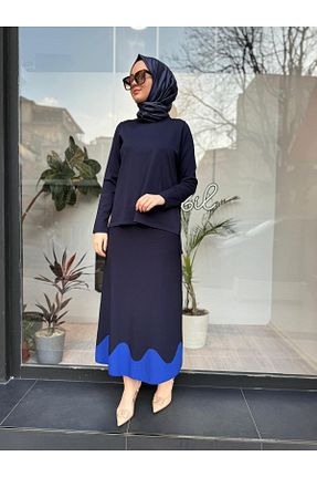 دامن حجاب سرمه ای زنانه رگولار Invee - کد 870946197