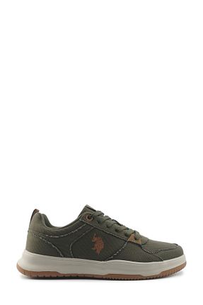کفش اسنیکر خاکی مردانه بند دار U.S. Polo Assn. - کد 925616191