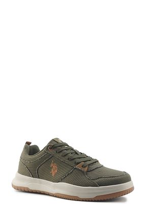 کفش اسنیکر خاکی مردانه بند دار U.S. Polo Assn. - کد 925616191