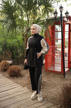 ست گرمکن حجاب مشکی زنانه رگولار Ryzi Moda - کد 856854118