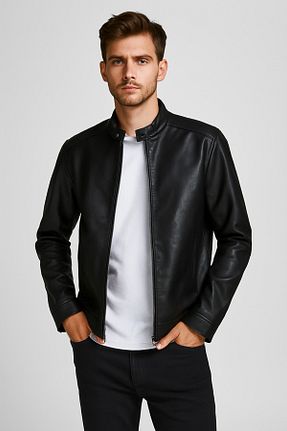 کاپشن مشکی مردانه اسلیم فیت Jack & Jones - کد 859852022