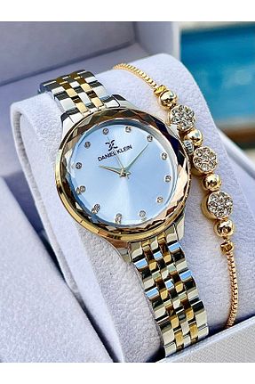 ساعت مچی زرد زنانه 36 میلی متر Daniel Klein - کد 802097708