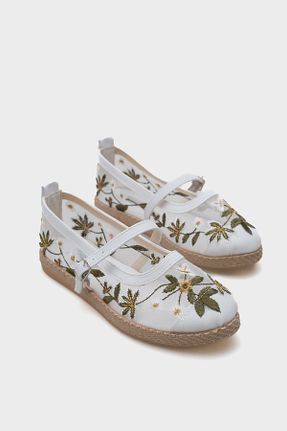 کفش اسپادریل سفید زنانه چرم مصنوعی Capone Outfitters - کد 935547525