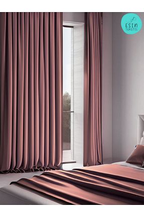 پرده زمینه صورتی پلی استر esin tekstil - کد 891631942