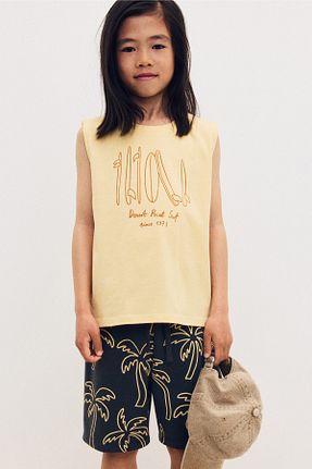 تیشرت زرد بچه گانه رگولار H&M - کد 937471914