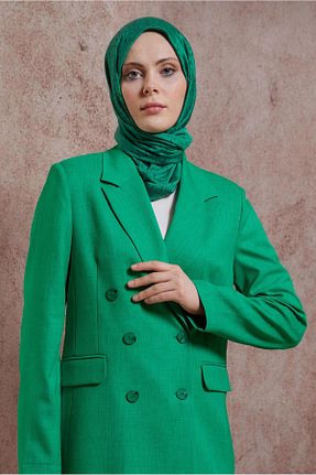 شال سبز زنانه پلی استر Alvina - کد 817982244