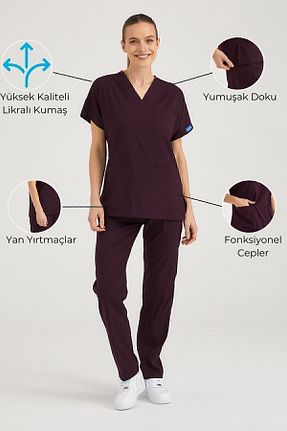 لباس کار بنفش Pozitif Üniforma - کد 819067223