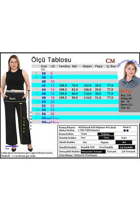 شلوار مشکی زنانه پنبه پلی استر EXİTLİNE - کد 944406658