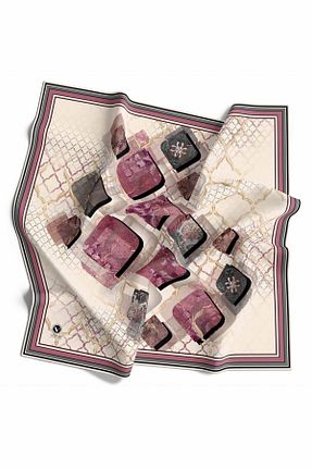 روسری بژ پلی استر VİOLLA - کد 362647009