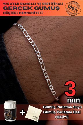 دستبند نقره مردانه 925 عیار OSMANLI GÜMÜŞ - کد 99725654
