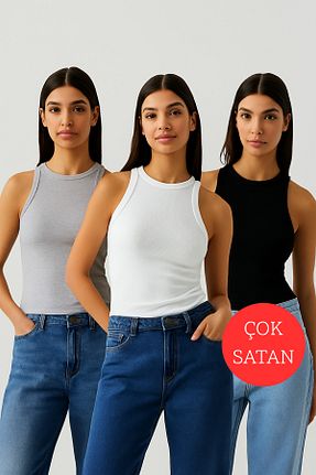 رکابی سفید زنانه پنبه ای The Champ Clothing - کد 844598907