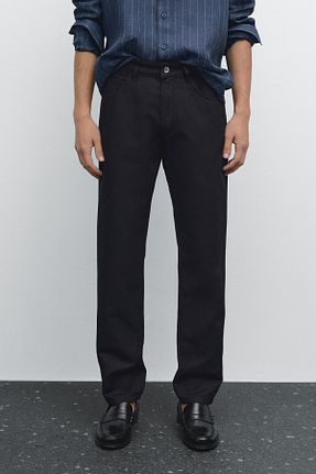 شلوار جین آبی مردانه پاچه لوله تفنگی Massimo Dutti - کد 902910062